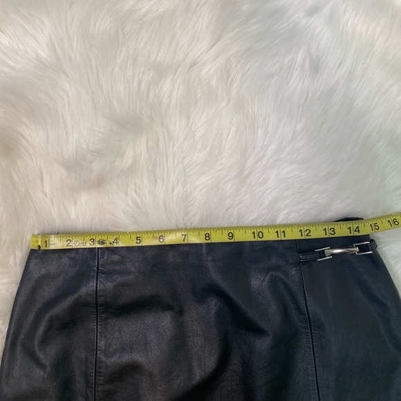 LOFT Leather MIDI Skirt size 6 - Picture 7 of 8